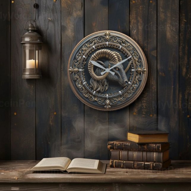 Aries-Zodiac-Uhr Große Wanduhr (Von Creator hochgeladen)