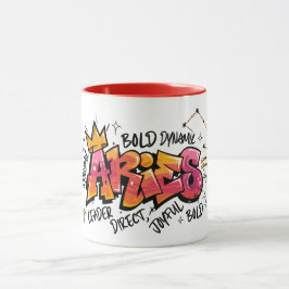 Aries-Zodiak-Graffiti  Tasse