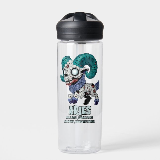 Aries Zombie Trinkflasche (Vorderseite)