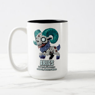 Aries Zombie Zweifarbige Tasse