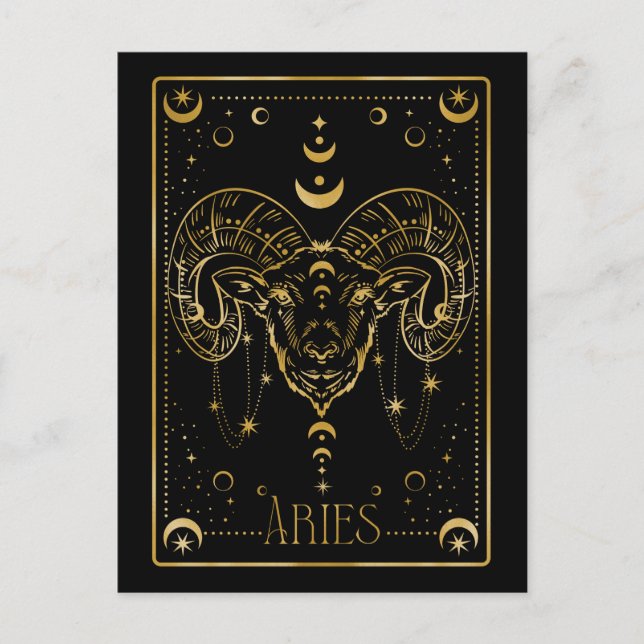 Aries-Zooikum Postkarte (Vorderseite)