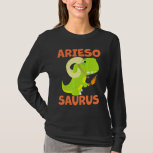 Ariesosaurus Aries Zodiac Sign Astrologie T Rex Di T-Shirt