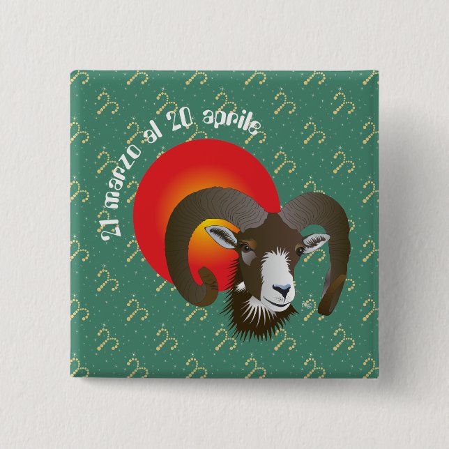 Ariete 21 marzo al 20 aprile Buttons (Vorderseite)