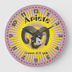 Ariete 21 marzo al 20 aprile Orologio Große Wanduhr