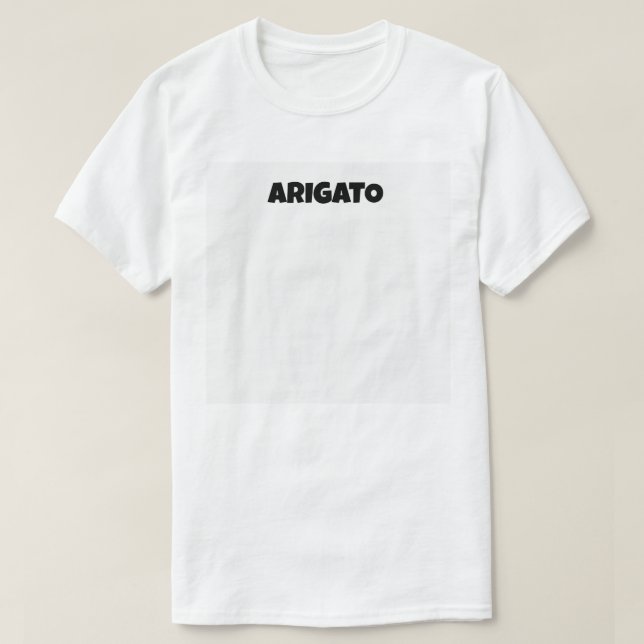 ARIGATO tshirts ありがとうＴシャツ (Design vorne)