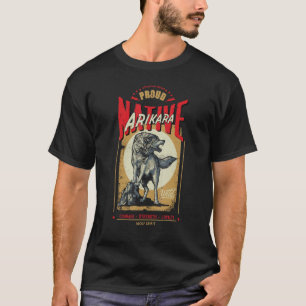 Arikara Native American Indian Geborener Wolf-Geis T-Shirt