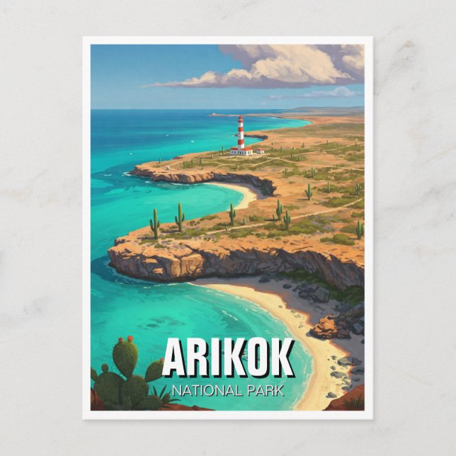Arikok Nationalpark Aruba Travel Postkarte (Vorderseite)
