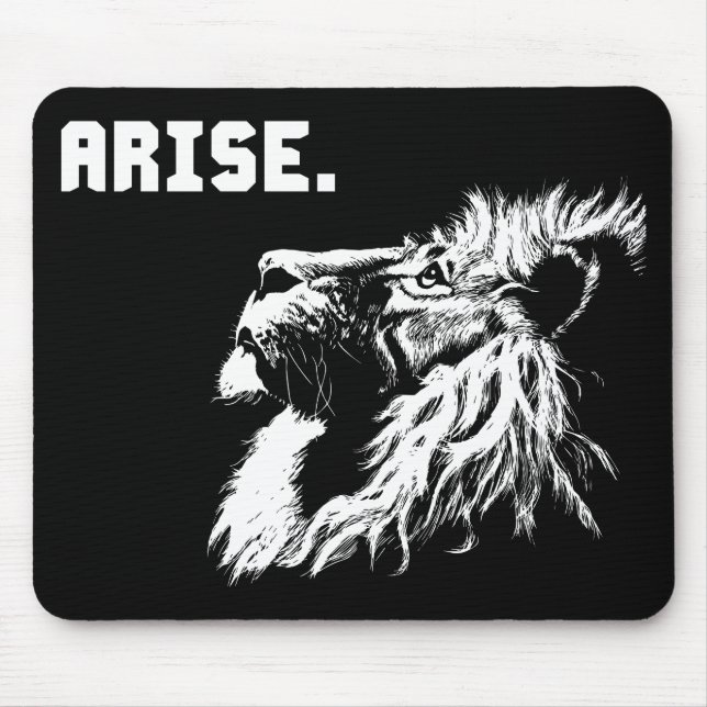 ARISE - Lion Motivierend Mousepad (Vorne)