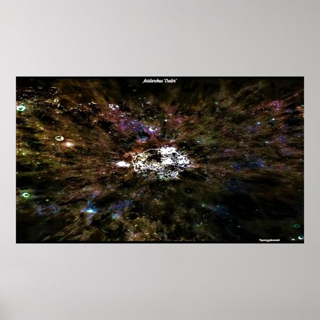 Aristarchus"Crater" up close and personal Poster (Vorne)