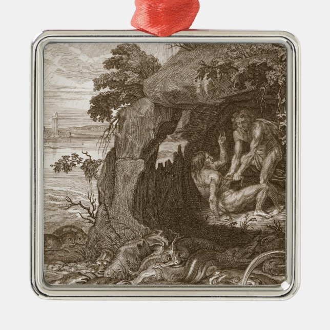 Aristeus zwingt Proteus, um seine Orakel, 17 Silbernes Ornament (Vorne)