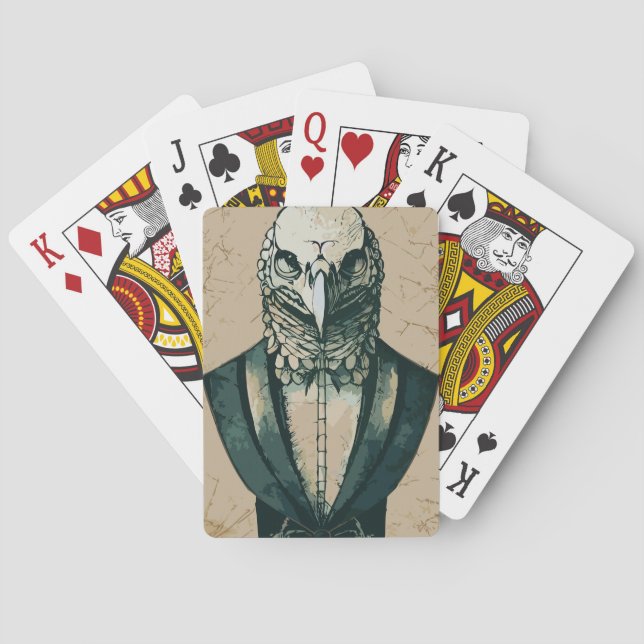 Aristocrat Bald Eagle Statue Spielkarten (Rückseite)