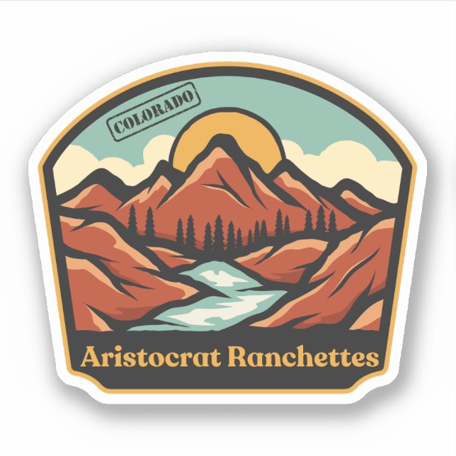 Aristokrat Ranchettes, Colorado Aufkleber (Vorderseite)