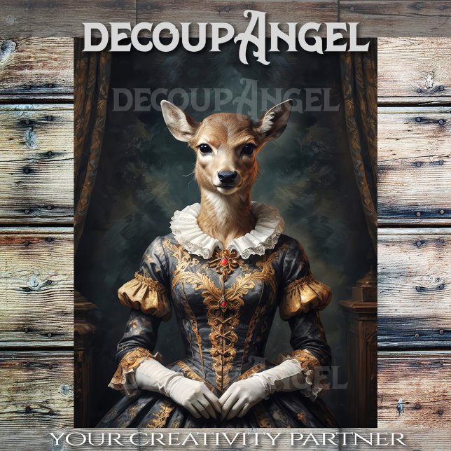 Aristokratische Doe - Decoupage- Seidenpapier (Von Creator hochgeladen)