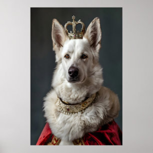 Aristokratischer Deutscher Schäferhund Druck, Rega Poster