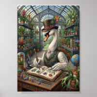 Aristokratischer Schwan Viktorianisches Gewächshau