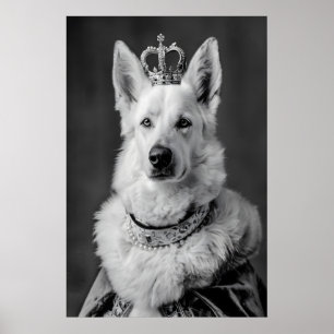 Aristokratisches Deutscher Schäferhund-Porträt, Lu Poster