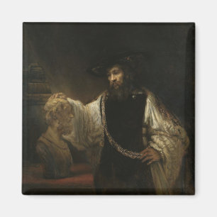 Aristoteles (384-322 BC) mit einem Fehlschlag von Magnet
