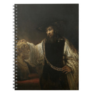 Aristoteles (384-322 BC) mit einem Fehlschlag von Notizblock