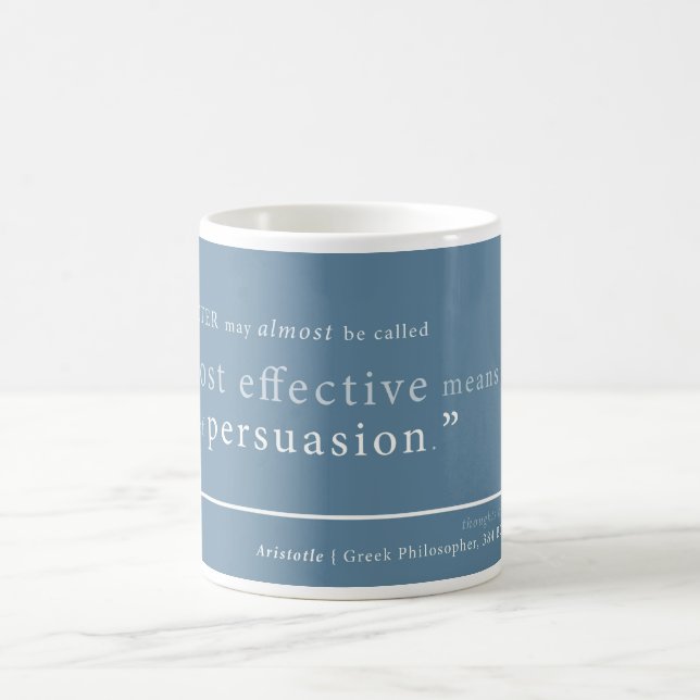 Aristoteles auf 'Persuasion Kaffeetasse (Mittel)