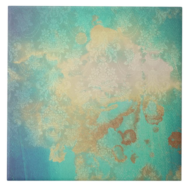 Aristoteles, beige-aquamarin, alt aussehend fliese (Vorderseite)