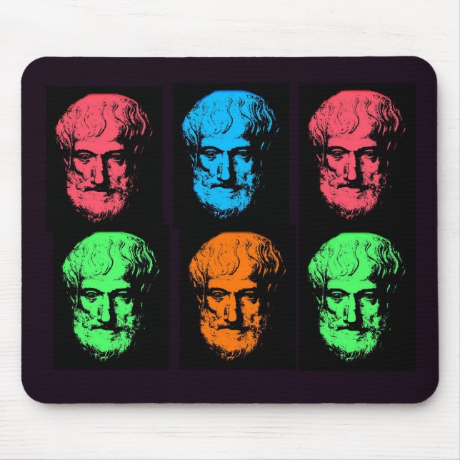 Aristoteles-Collage Mousepad (Vorne)