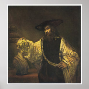 Aristoteles, der den Fehlschlag von Homer, 1653 Poster