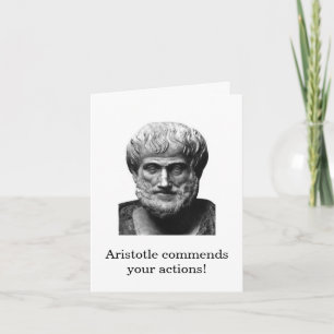 Aristoteles-Ermutigungskarte Karte