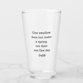 Aristoteles Frühjahrszitat Dekoration für Zuhause  Glas