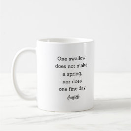 Aristoteles Frühjahrszitat Dekoration für Zuhause  Kaffeetasse