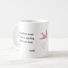 Aristoteles Frühling Zitat Dekor Für Zuhause  Kaffeetasse