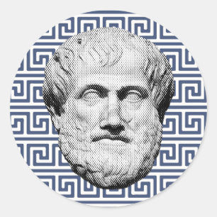 Aristoteles Griechischer Philosoph Runder Aufkleber