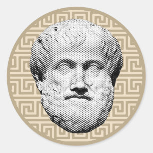 Aristoteles Griechischer Philosoph Runder Aufkleber