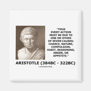 Aristoteles jede Aktion eine des sieben Magnet
