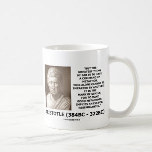 Aristoteles Kommando über die Metapher des Geniusz Tasse