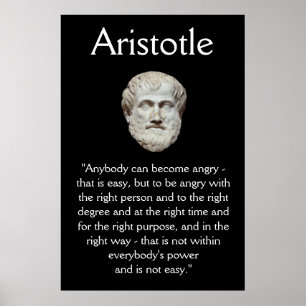 Aristoteles - Kostenvoranschlag für die Verwaltung Poster