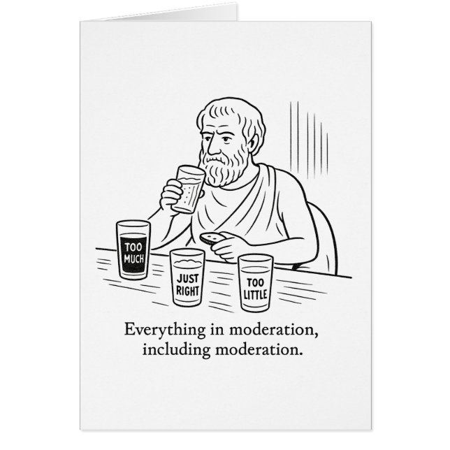 Aristoteles' Leitfaden für Mäßigung (Vorne)