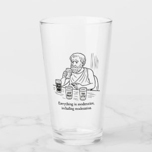 Aristoteles' Leitfaden für Mäßigung Glas