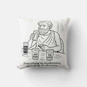 Aristoteles' Leitfaden für Mäßigung Kissen