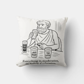 Aristoteles' Leitfaden für Mäßigung Kissen