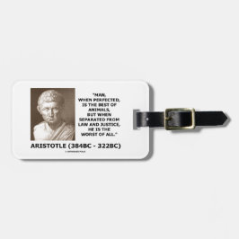 Aristoteles-Mann vervollkommnete beste Gepäckanhänger