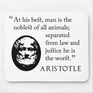 Aristoteles mousepad - Mann, am edelsten von den