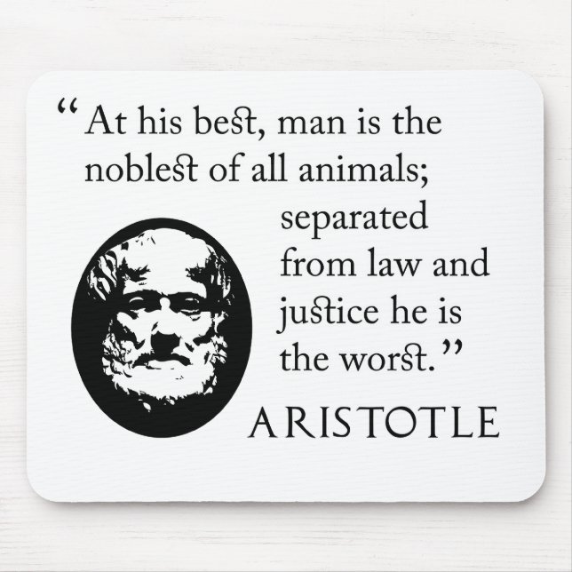 Aristoteles mousepad - Mann, am edelsten von den (Vorne)