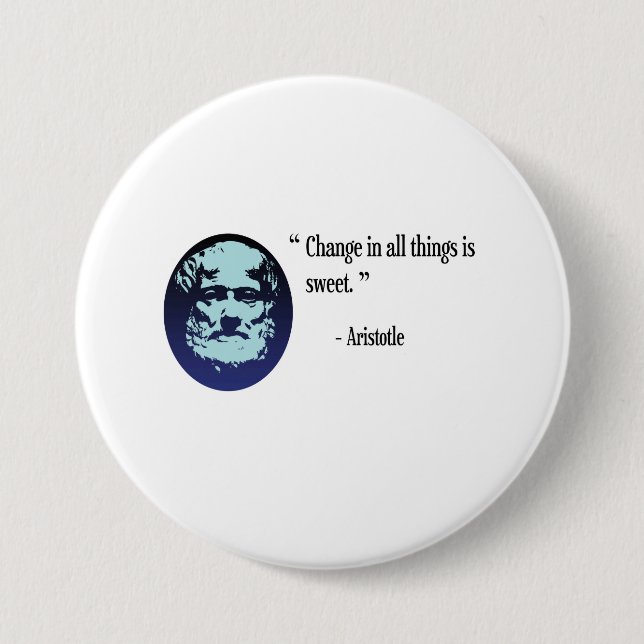 Aristoteles-Philosophie-Abzeichen - ändern Sie ist Button (Vorderseite)