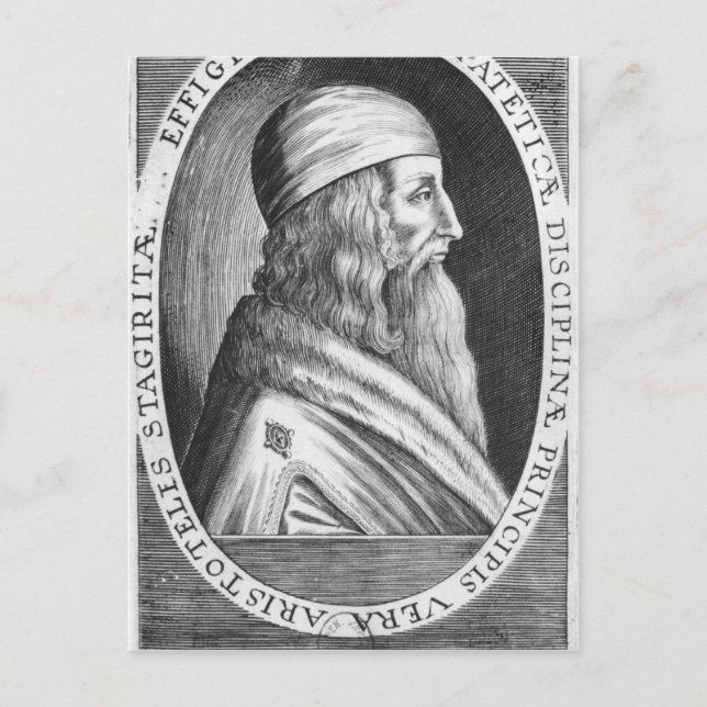 Aristoteles Postkarte (Vorderseite)
