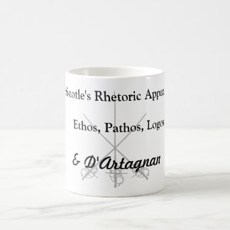 Aristoteles Rhetorik-Berufungen Kaffeetasse