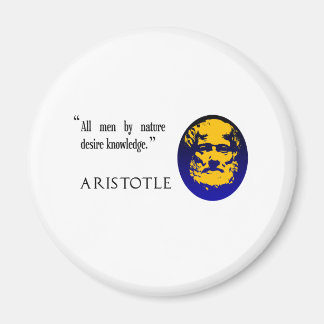 Aristoteles über Wissen. Philosophiemagnet Magnet