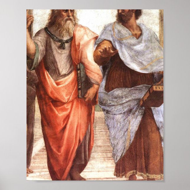 Aristoteles und Platon Poster (Vorne)