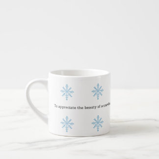 Aristoteles Winter Zitat Dekoration für Zuhause Espressotasse