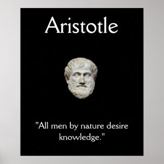 Aristoteles - Wissensziffer Poster