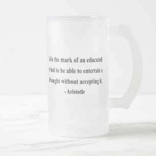 Aristoteles-Zitat 1a Mattglas Bierglas